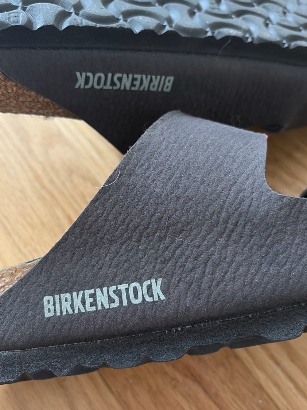 Birkenstock Women’s Arizona Shearling-Lined Slide Sandals - Black - Picture 3 of 4